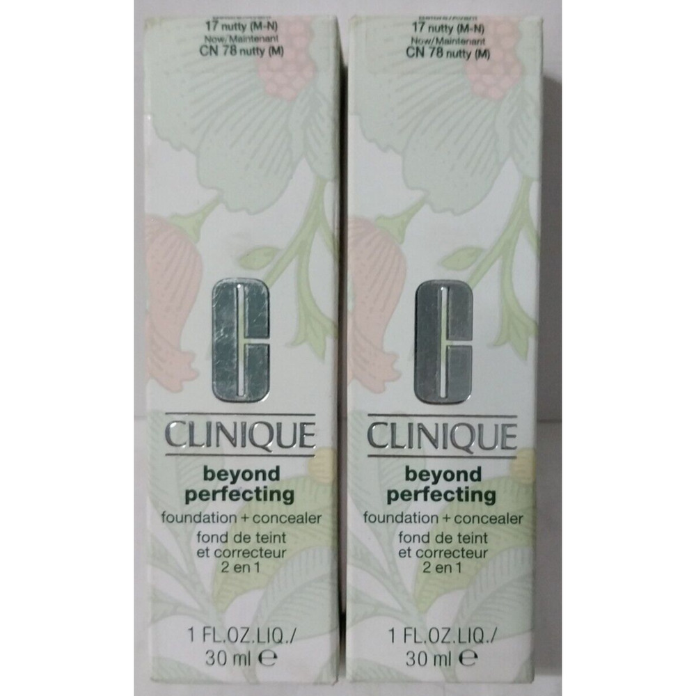 2x CLINIQUE Beyond Perfecting Foundation + Concealer CN 78 NUTTY (M) 1 oz 30 ml